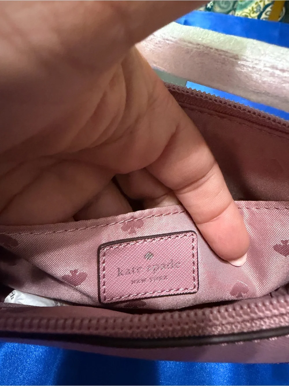kate spade Greta Pink Glitter Accent Crossbody Bag NWT